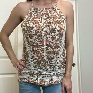 Lucky brand floral tank top